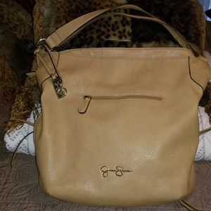 Jessica Simpson split leather satchel